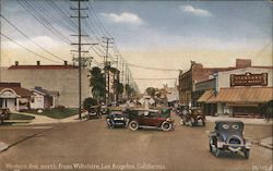 Western Ave. North from Wiltshire Postcard