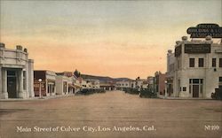 Main Street of Culver City Postcard