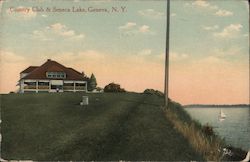 Country Club and Seneca Lake Postcard