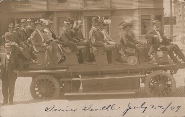 Sightseeing Tour Bus Seattle Washington