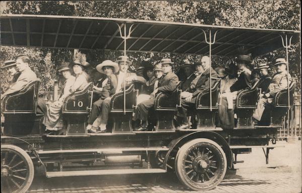 Sightseeing Tour Group in Bus Buses