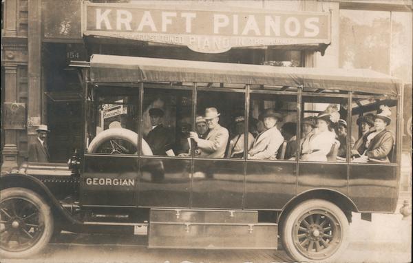 Georgian Sightseeing Bus, 150 Boylston St. Kraft Pianos Boston Massachusetts