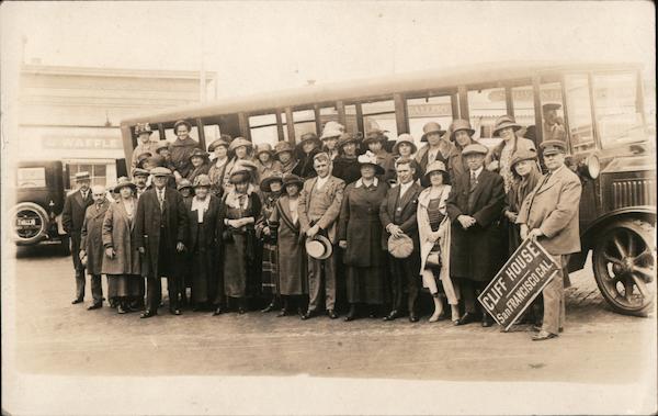 Cliff House Sightseeing Tour Bus Group #105 San Francisco California