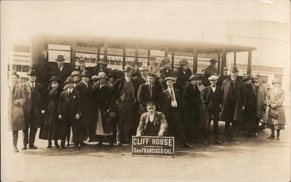 Cliff House Sightseeing Tour Bus Group #161 San Francisco California