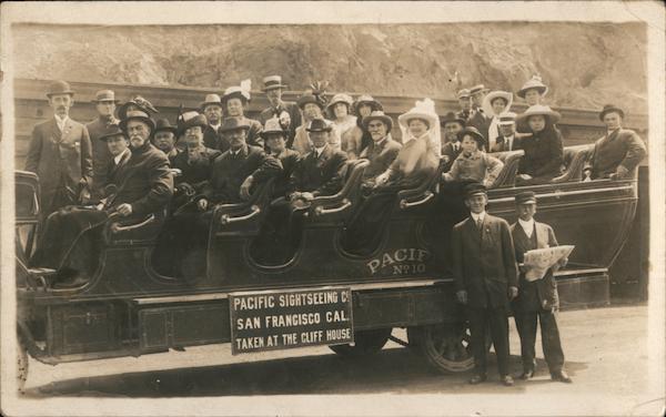 Cliff House Sightseeing Tour Bus Group #18 San Francisco California