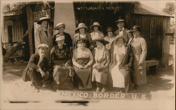 Tour Group at the US-Mexico Border Tijuana