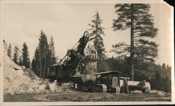 Heavy Machinery clearing a road California Occupational