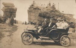 Automotive Tour of Garden of the Gods Postcard