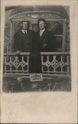 "Leaving Denver" Studio Photo Postcard