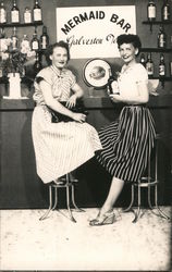 Mermaid Bar, Studio Photo Postcard