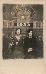 Women at State Fair of Texas '1933 Postcard