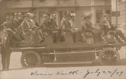 Sightseeing Tour Bus Postcard