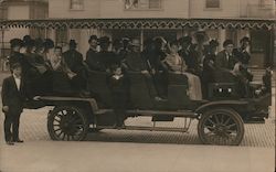 Sightseeing Tour Bus Postcard