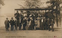 Seeing Seattle on the Auto Cars Postcard