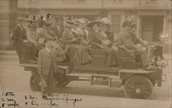 Sightseeing Tour Bus Postcard