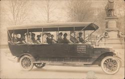 Outdoors in America - Royal Blue Line Tour Bus Postcard