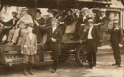 Seeing Buffalo Sightseeing Tour Bus Postcard