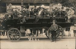 Sightseeing Tour Bus Postcard