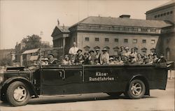 Sightseeing Tour Bus Postcard