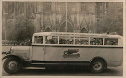 Sightseeing Tour Bus Postcard