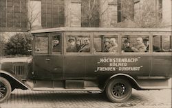 Sightseeing Tour Bus Postcard