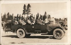 Yellowstone Park Sightseeing Bus Postcard