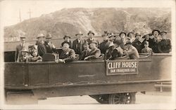 Cliff House Sightseeing Tour Bus Group #37 Postcard