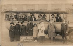 Cliff House Sightseeing Tour Bus Group #51 Postcard