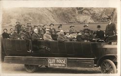 Cliff House Sightseeing Tour Bus Group #55 Postcard