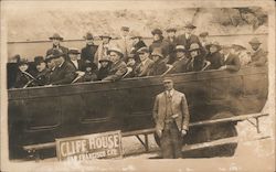 Cliff House Sightseeing Tour Bus Group #83 Postcard