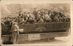 Cliff House Sightseeing Tour Bus Group #94 Postcard