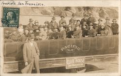 Cliff House Sightseeing Tour Bus Group #114 Postcard