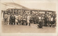 Cliff House Sightseeing Tour Bus Group #145 Postcard