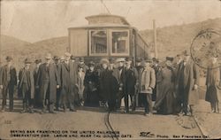 United Railroads Observation Car Tour Group, Lands End Postcard