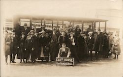 Cliff House Sightseeing Tour Bus Group #161 Postcard