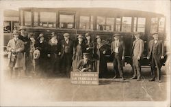 Cliff House Sightseeing Tour Bus Group #164 Postcard