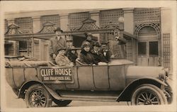 Cliff House Sightseeing Tour Bus Group #189 Postcard