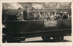 Cliff House Sightseeing Tour Bus Group #217 Postcard