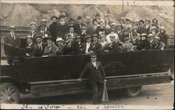 Cliff House Sightseeing Tour Bus Group #5 Postcard