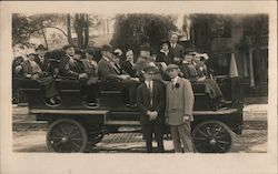 Sightseeing Tour Bus Group #66 Postcard