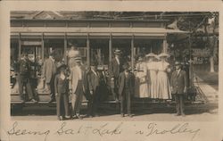 Sightseeing Tour Bus Group #71 Postcard