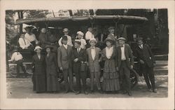 Sightseeing Tour Bus Group #13 Postcard