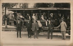 Sightseeing Tour Bus Group #24 Postcard
