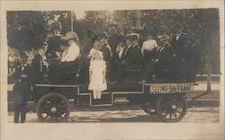 Sightseeing Tour Bus Group #32 Postcard