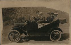 ON THE BOUNDARY LINE U.S. & MEXICO Postcard