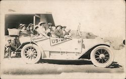 Touring Car, Mexico Border Postcard