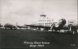 Midway Airport Terminal Chicago, Illinois Postcard