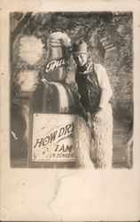 "How Dry I am in Denver" Cowboy Wooly Chaps,Beer Bottle Colorado Studio Photos Postcard Postcard Postcard