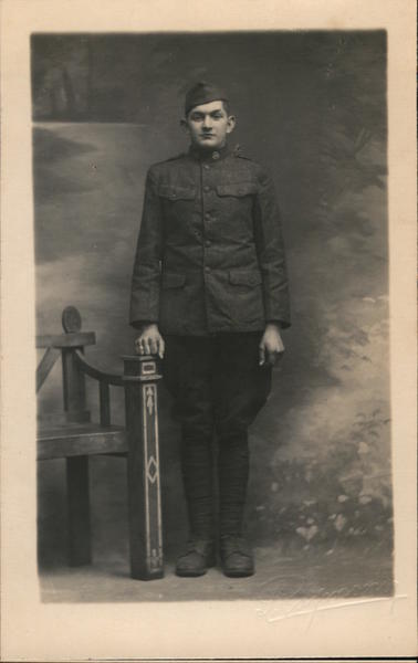 Lone Soldier - Standing in a Photo Studio Military