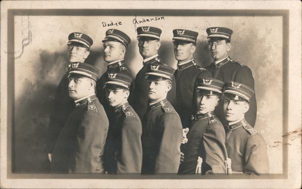 Group of Men in Uniform, Military Academy? Kansas City Missouri